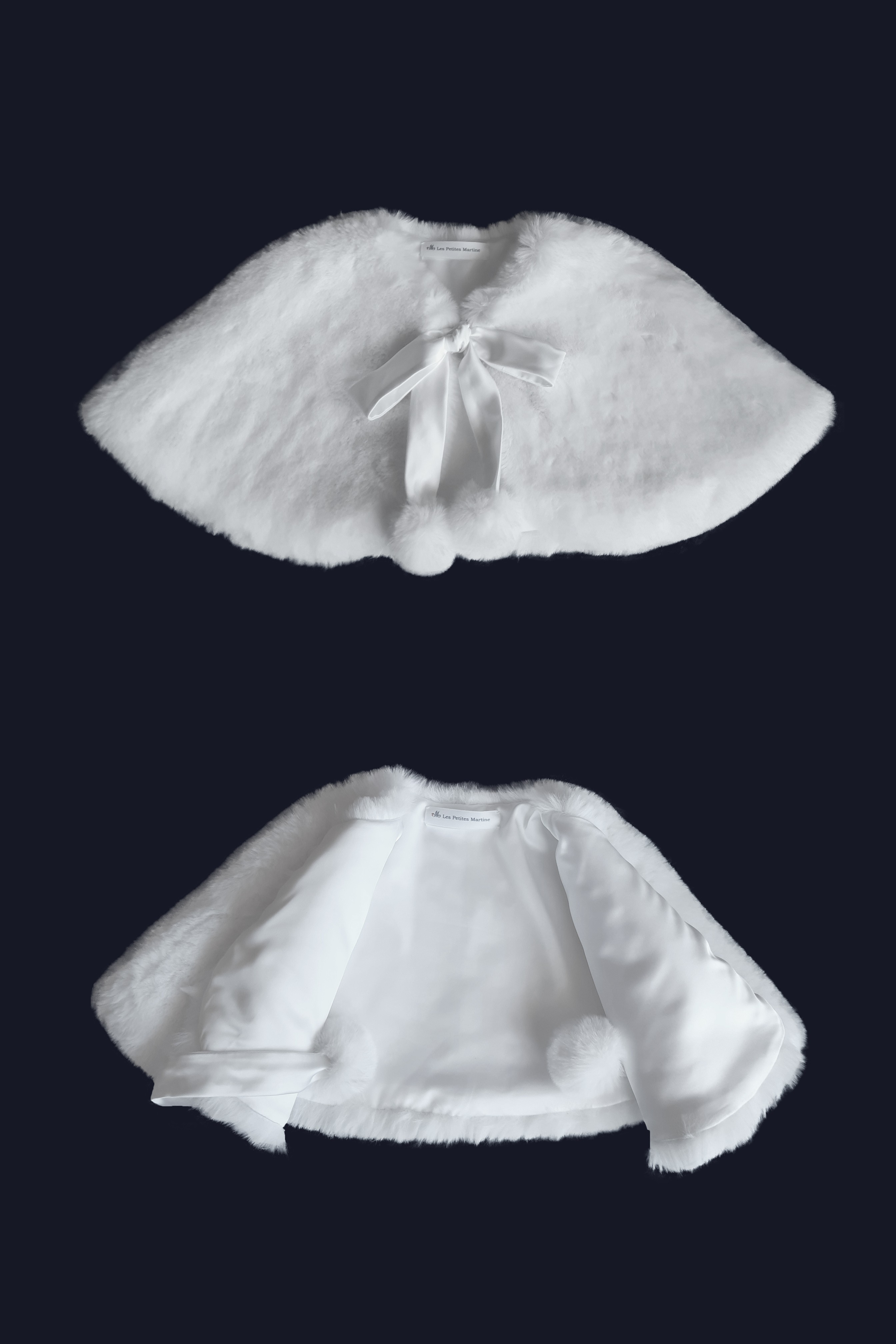 Cape fausse fourrure fille 