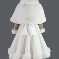 Robe et cape fausse fourrure  